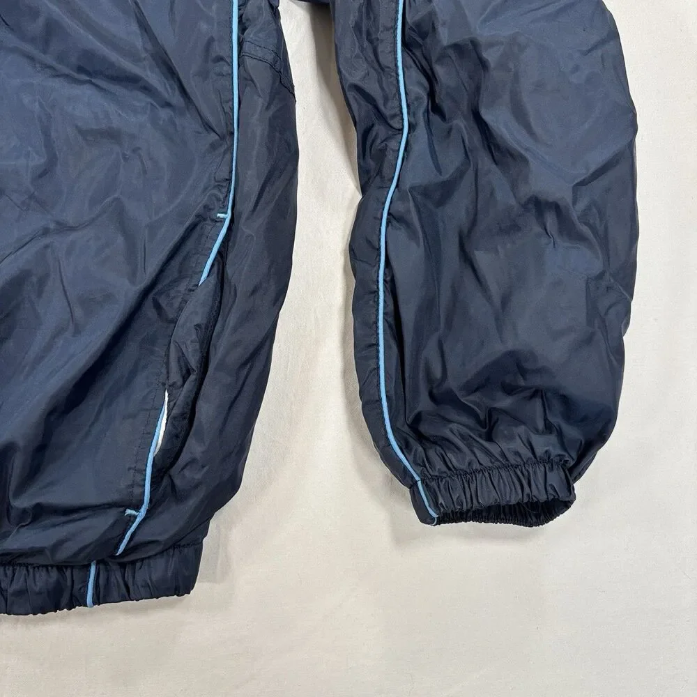 VINTAGE 90s Starter Windbreaker Jacket Mens M Navy Blue Pockets Full Zip Mesh - Picture 5 of 8